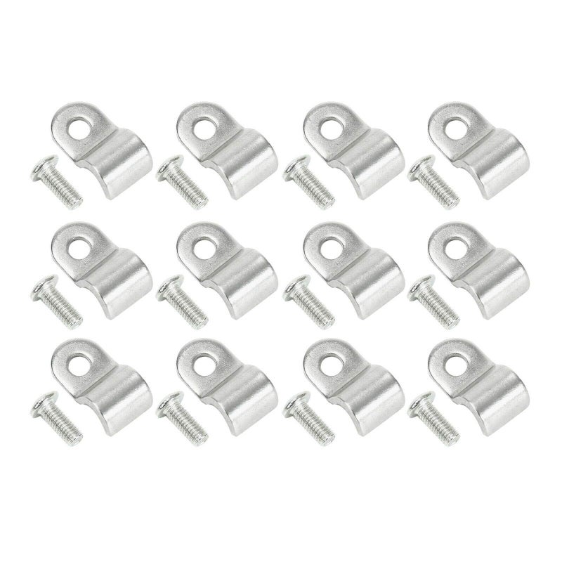 SUPERFASTRACING 24pcs 1/4" Stainless Steel Brake Line Clamp & Screw Street Rod Custom Dune Buggy - Image 1